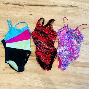 Kids One-Piece Swimsuit - Multi Color Options Swim Practice Suits